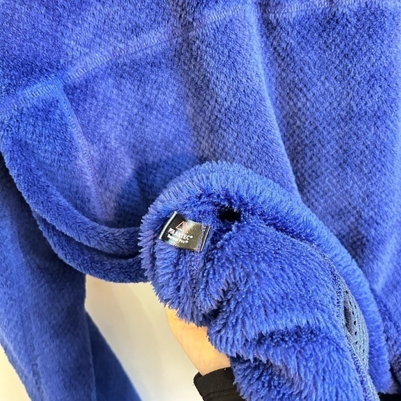 Patagonia Zip Up Re-Tool Jacket Womens Small Plush Pile Blue Snap T Fleece - Picture 4 of 5